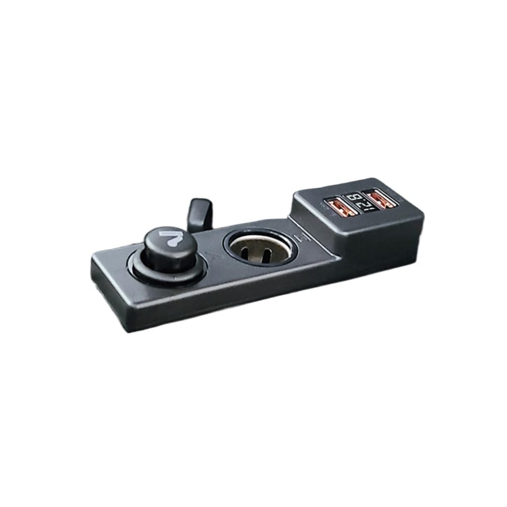 12V Cigarette Lighter Splitter with Dual USB Ports
