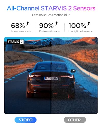 VIOFO A329S 3-Channel 4K Dash Cam with 512GB Card