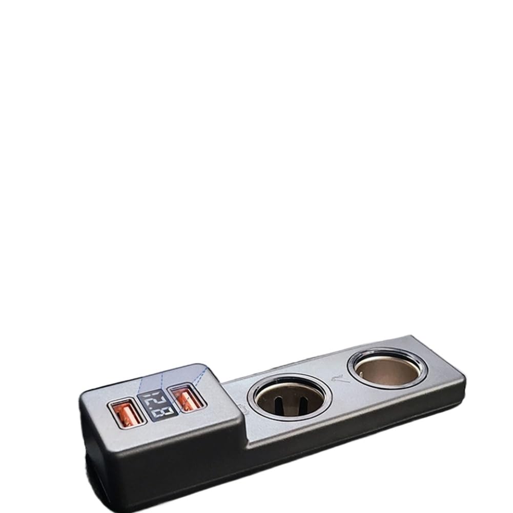12V Cigarette Lighter Splitter with Dual USB Ports