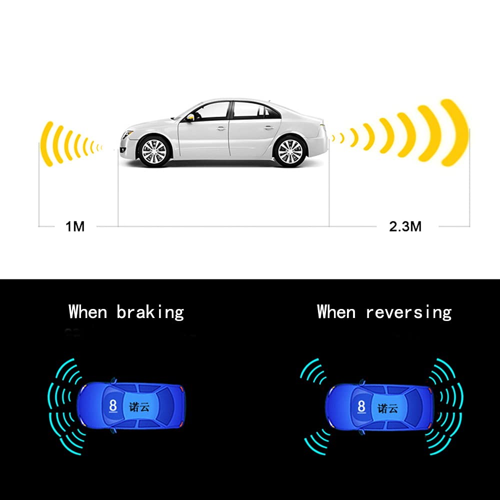 ELSNU Reverse Parking Radar System with 8 Sensors