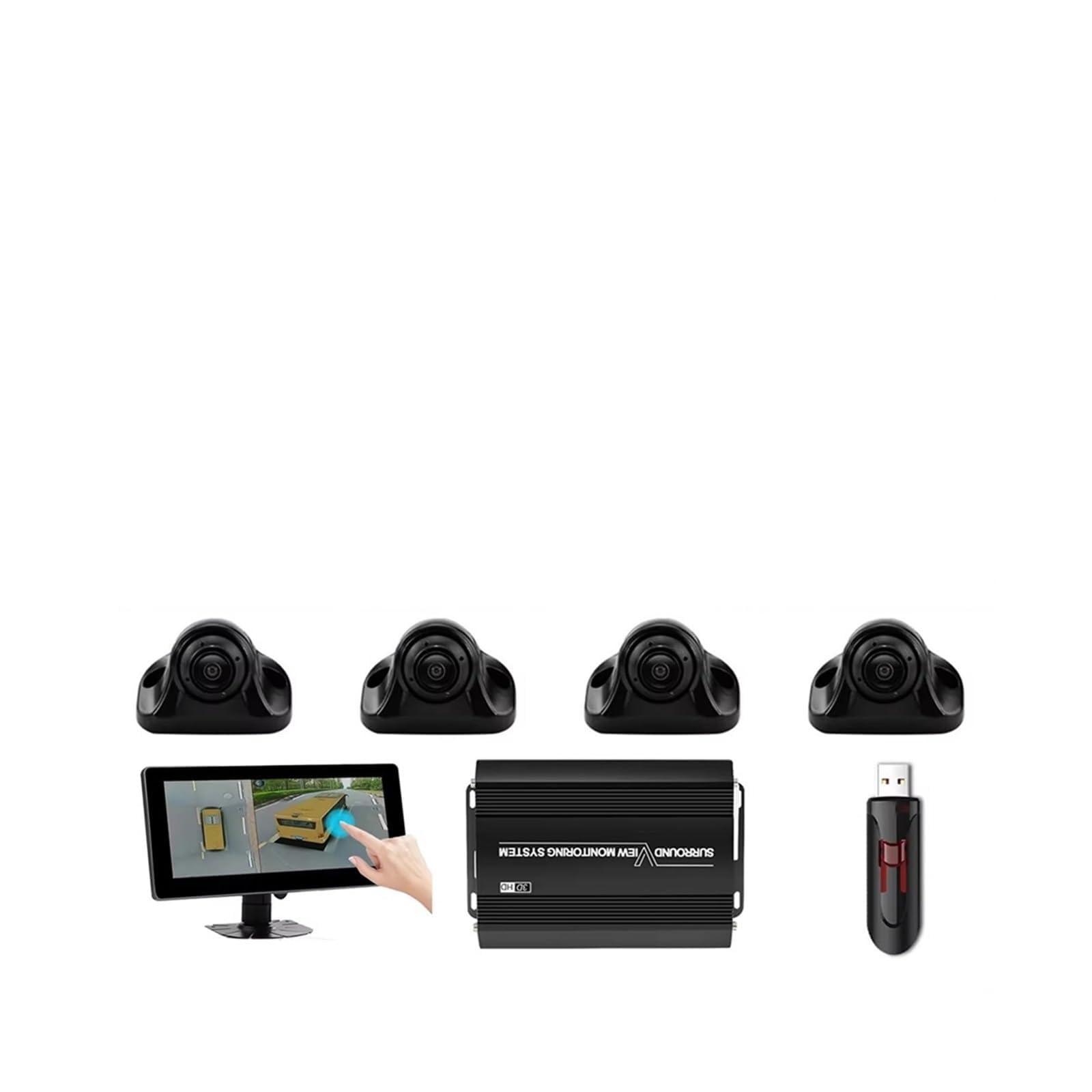 360° Bird’s Eye Surround View Camera System for Bus RV
