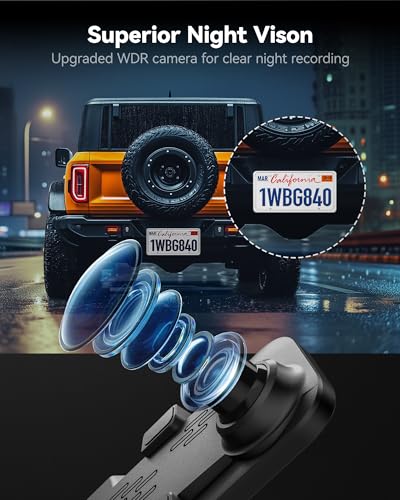 WOLFBOX G840S 12-Inch 4K Mirror Dash Cam with Backup Camera