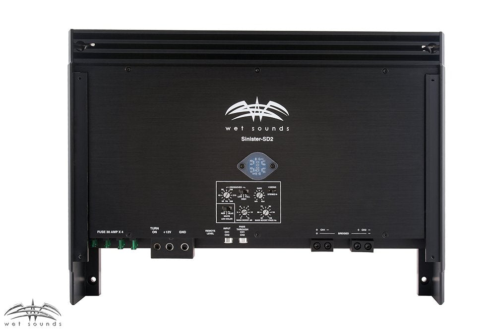 Wet Sounds REV 10 Two-Pair Tower Speaker Amp Bundle