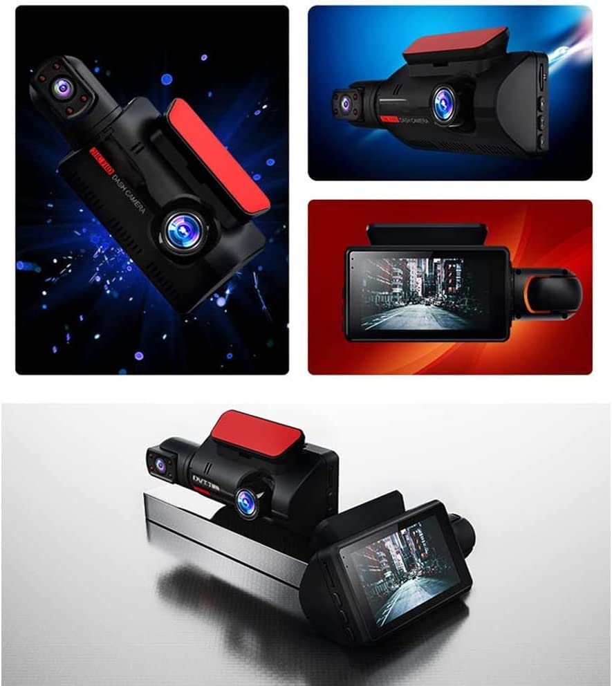 DULASP 1440P Dual Lens Dash Cam with Night Vision