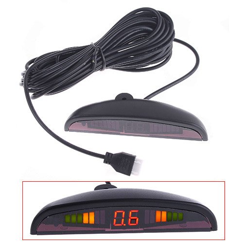 4-Sensor LED Parking Radar Kit with Buzzer Alert
