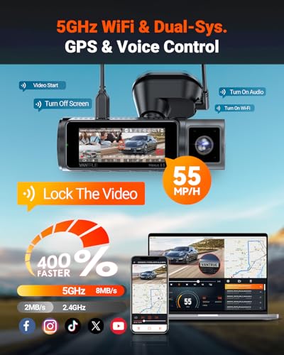 Vantrue N5S 4-Channel 360° Dash Cam with STARVIS 2