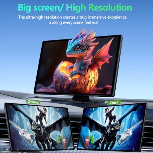 9-Inch Wireless CarPlay Android Auto Screen with Camera