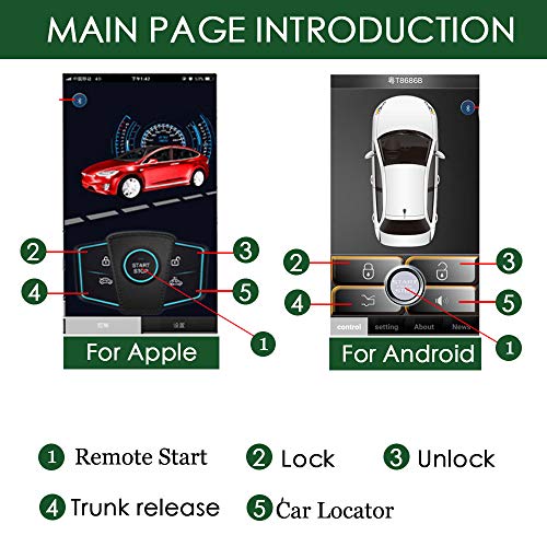 Universal Remote Engine Start and Keyless Entry Kit