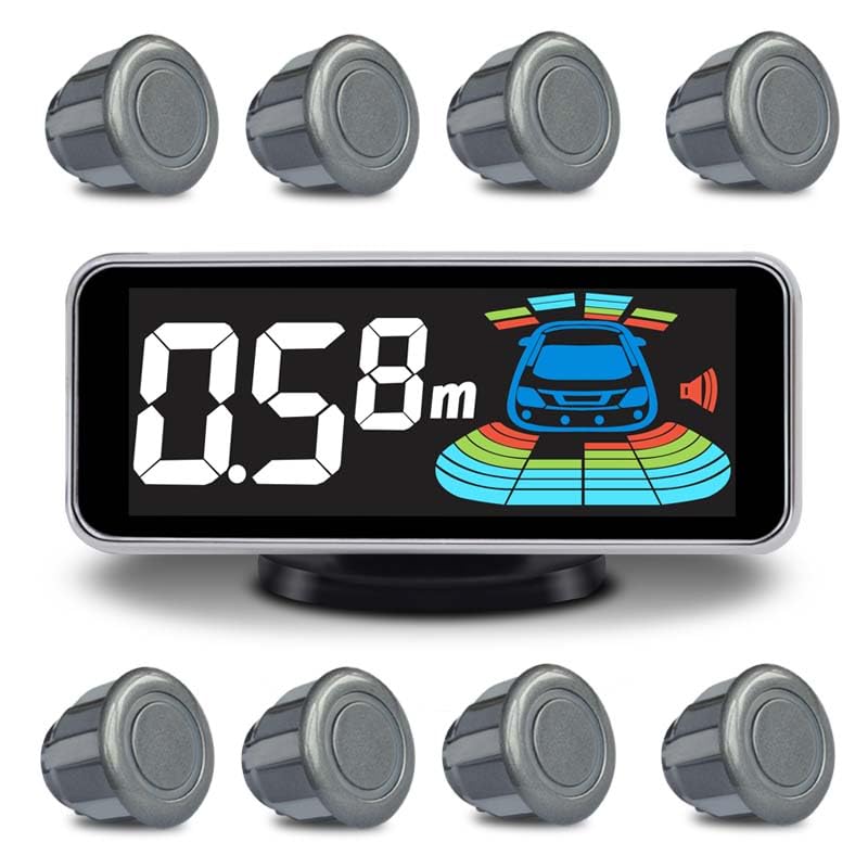 ELSNU Reverse Parking Radar System with 8 Sensors