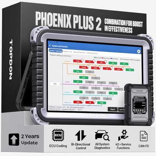 TOPDON Phoenix Plus 2 OBD2 Scanner with ECU Coding