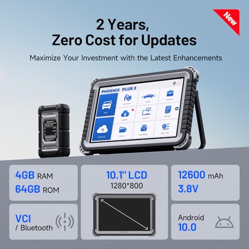 TOPDON Phoenix Plus 2 OBD2 Scanner with ECU Coding