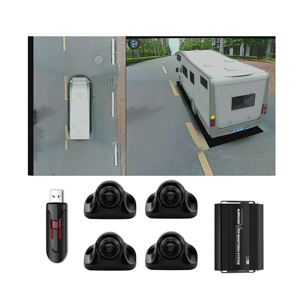 360° Bird’s Eye Surround View Camera System for Bus RV