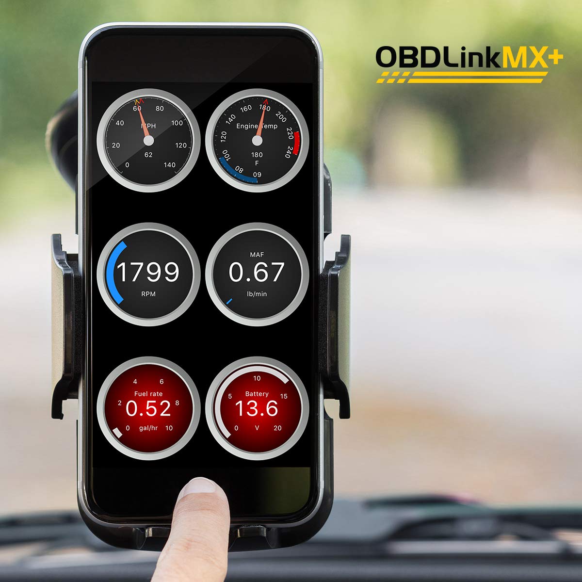 OBDLink MX+ Bluetooth OBD2 Scanner for iOS Android