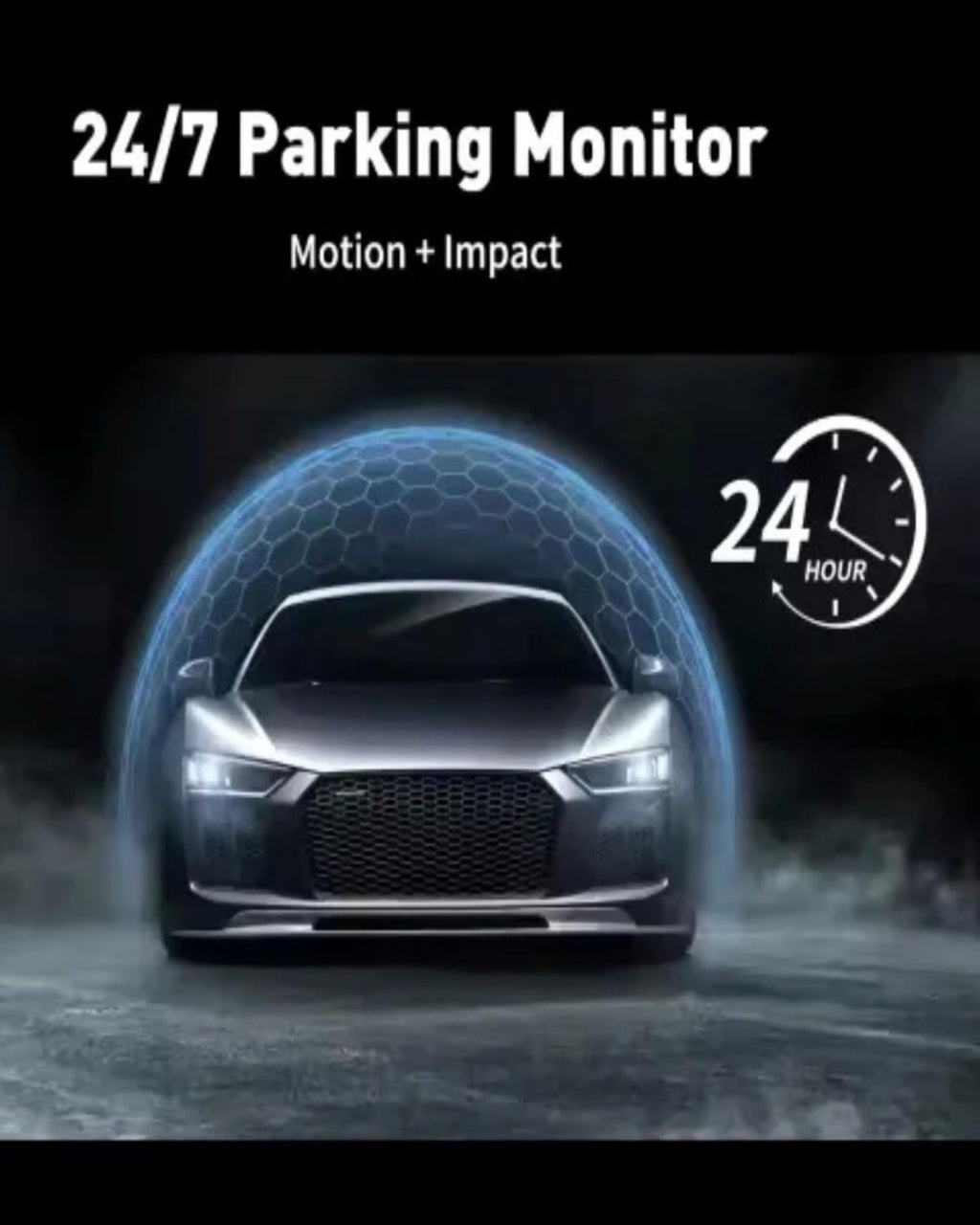 CardiVox A21 3-Channel 4K Dash Cam with GPS and ADAS
