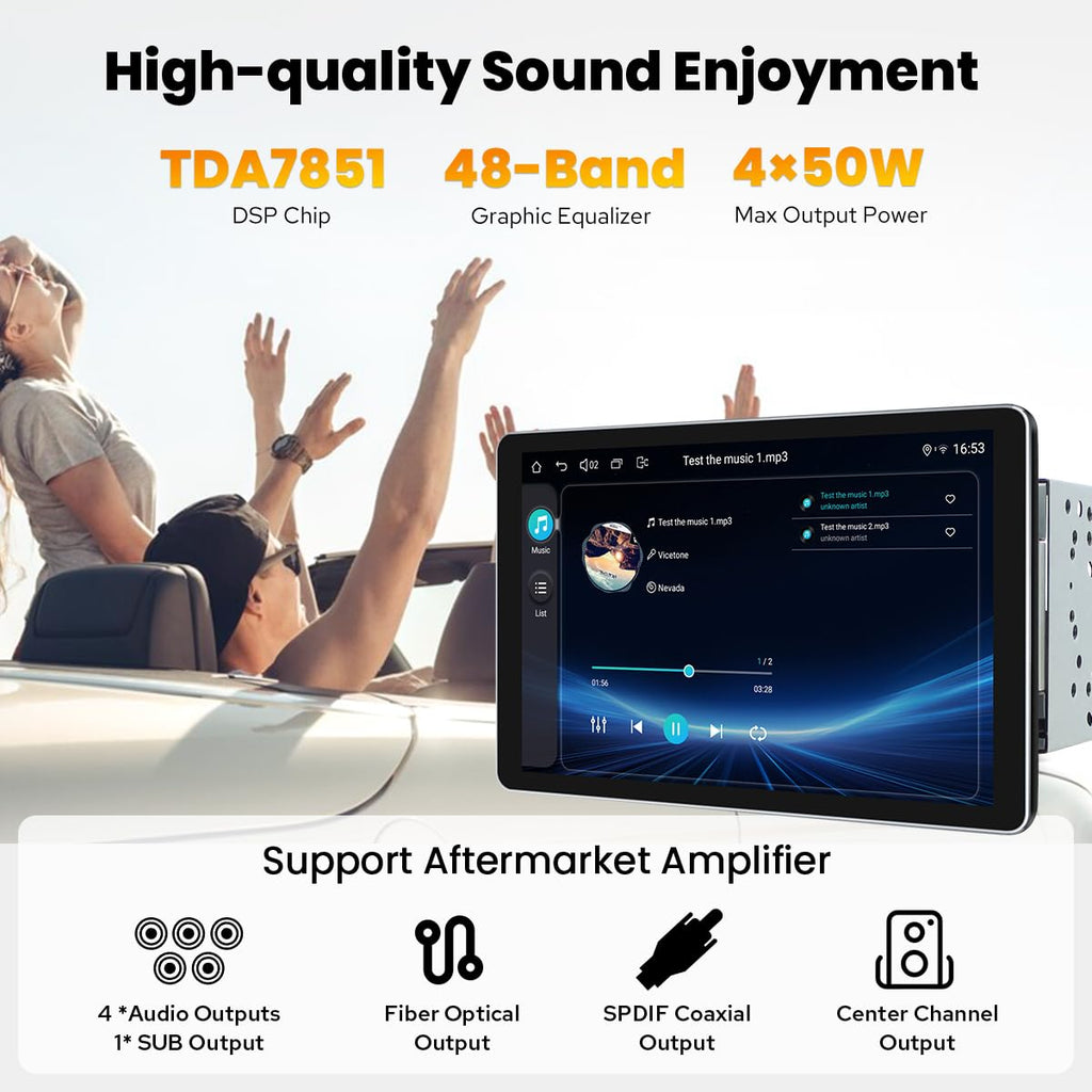 Joying 8-Inch Android 13 CarPlay Android Auto Stereo