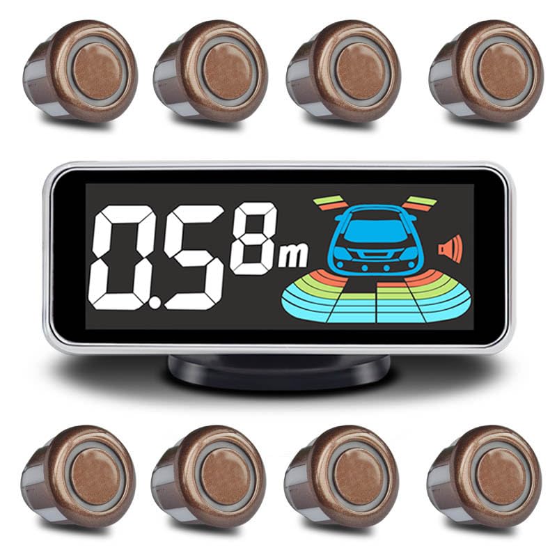ELSNU Reverse Parking Radar System with 8 Sensors