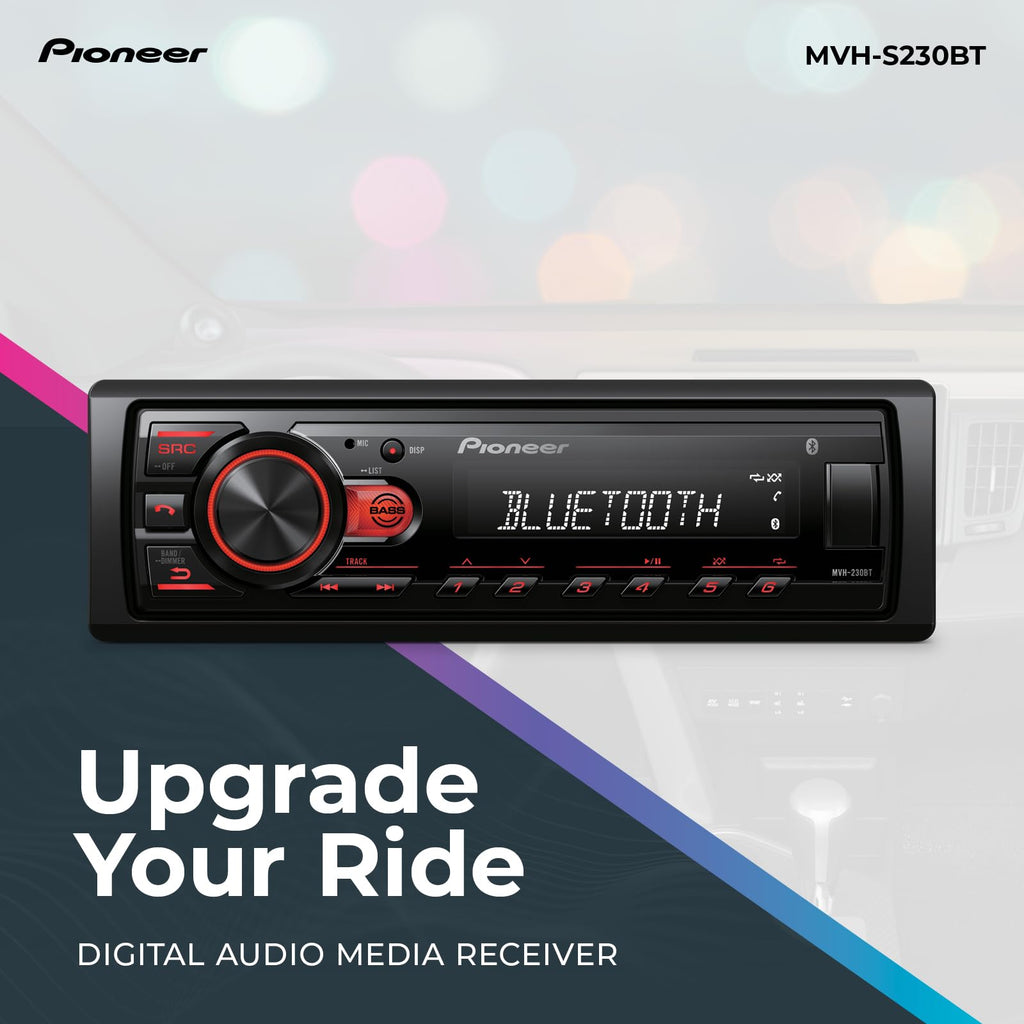 Pioneer MVH-S230BT Bluetooth USB Media Receiver