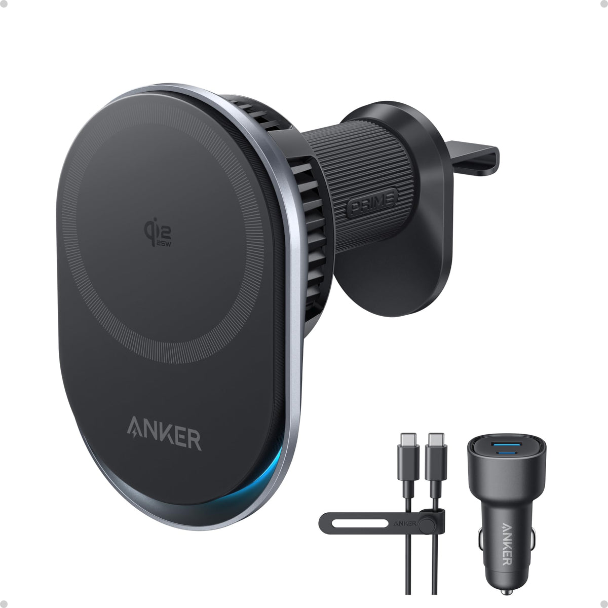 Anker MagSafe Car Mount Charger with USB-C Adapter