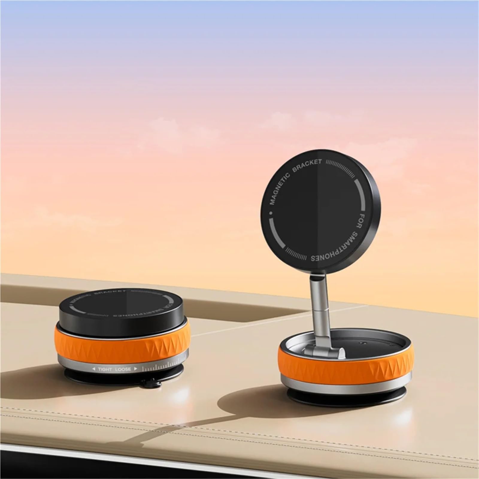 PMYYFC Magnetic Vacuum Phone Holder with 360° Rotation