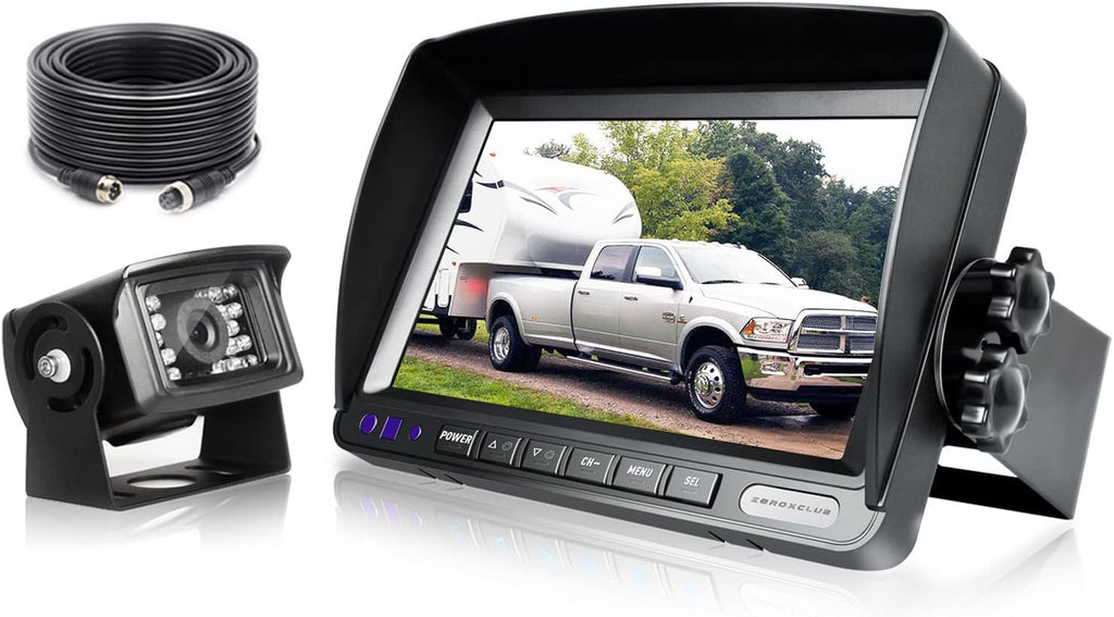 ZEROXCLUB Backup Camera Kit for Cars and Trucks