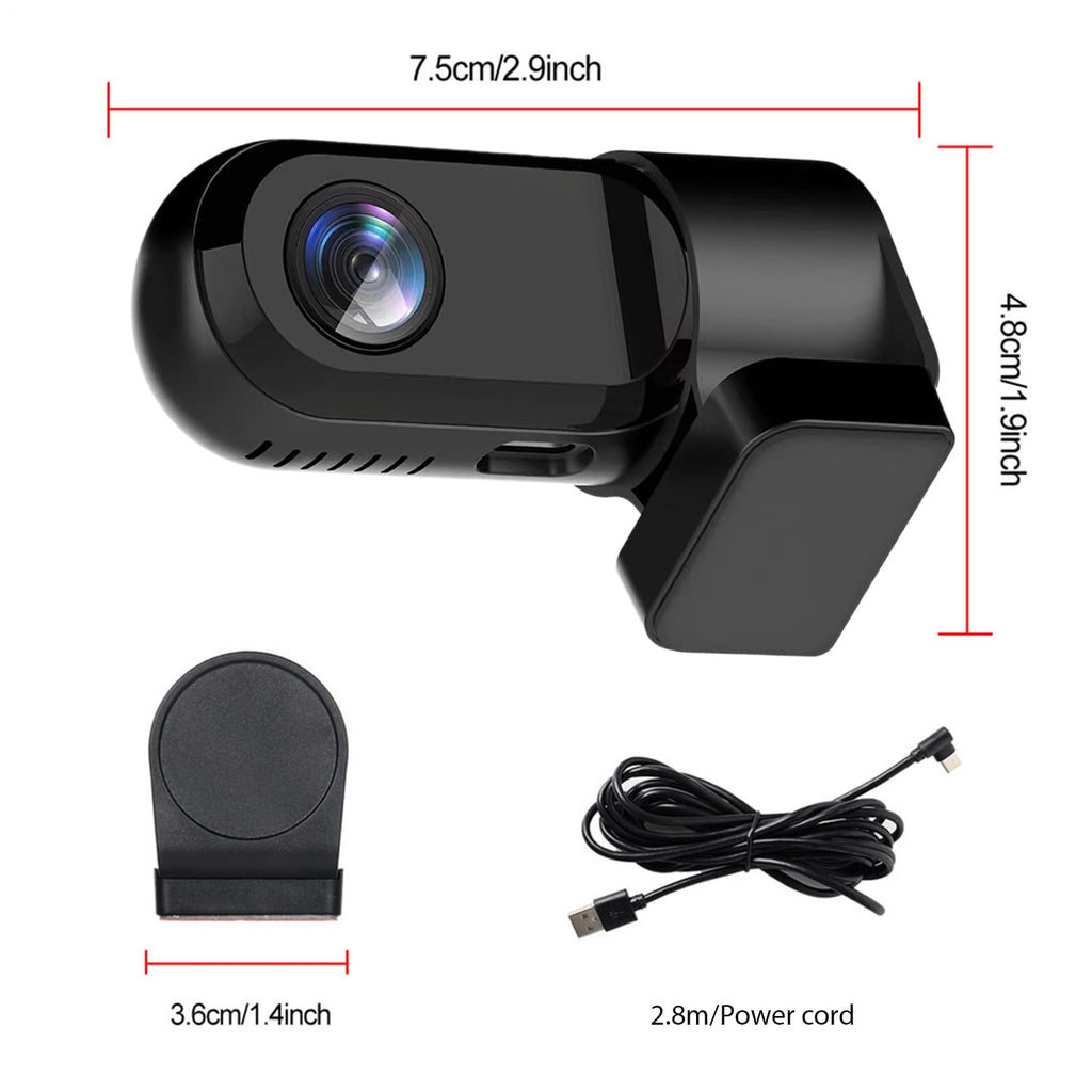 Waterproof Front Dash Cam with Night Vision Recorder