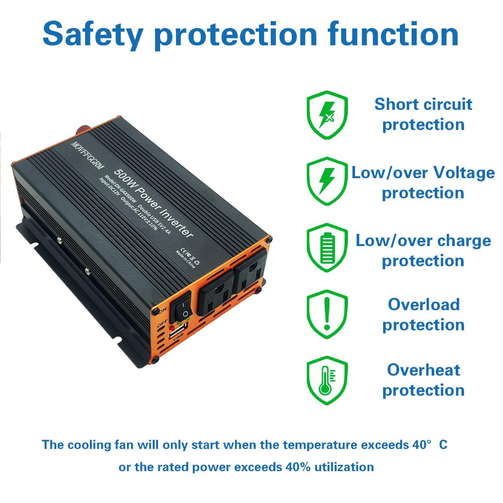 3000W Heavy Duty Power Inverter for Cars and RVs