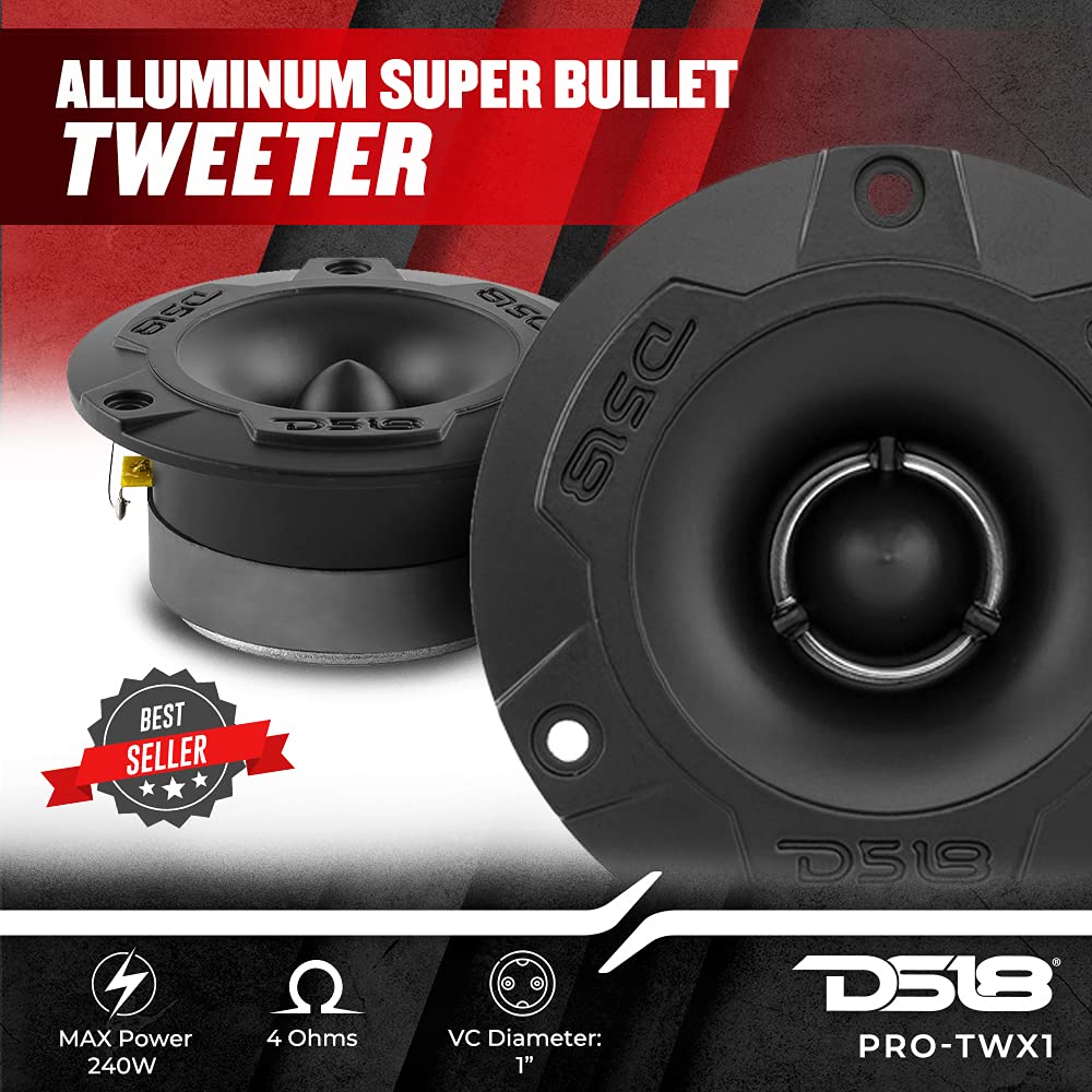 DS18 PRO-X6.4BMPK 6.5-Inch Speaker and Tweeter Package