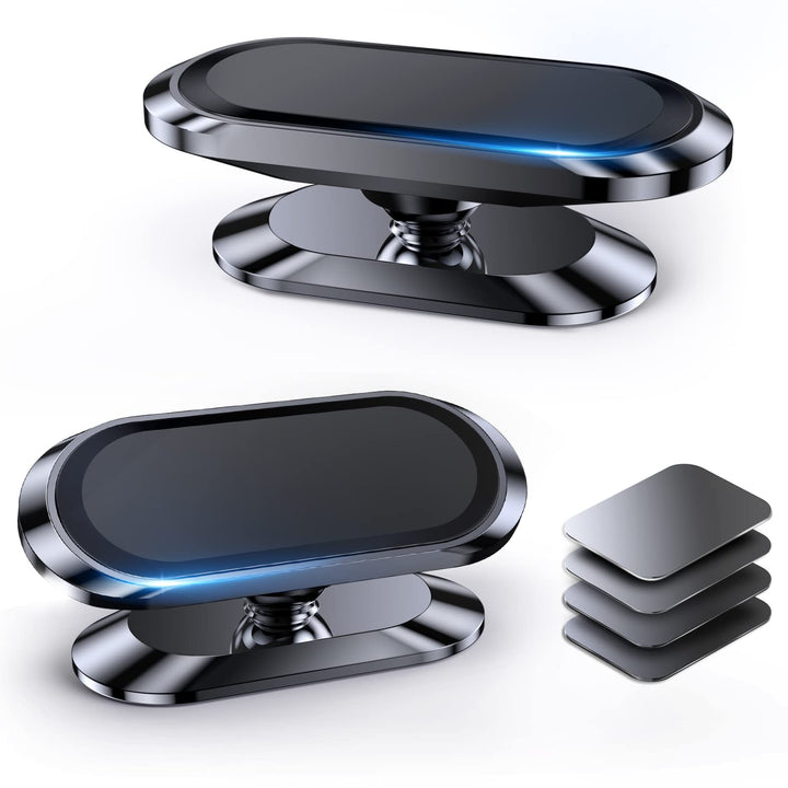 2-Pack Magnetic Dashboard Phone Mount with 360° Rotation