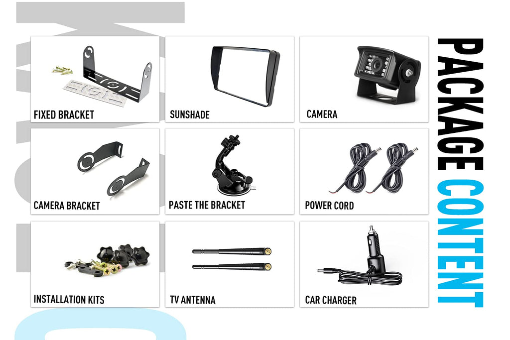 ZEROXCLUB Backup Camera Kit for Cars and Trucks