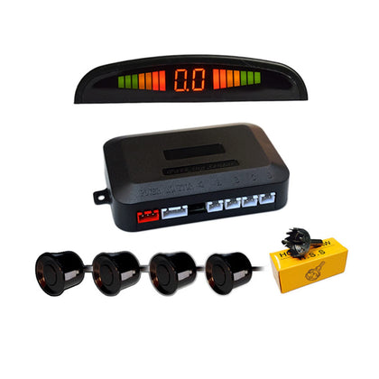 4-Sensor LED Parking Radar Kit with Buzzer Alert