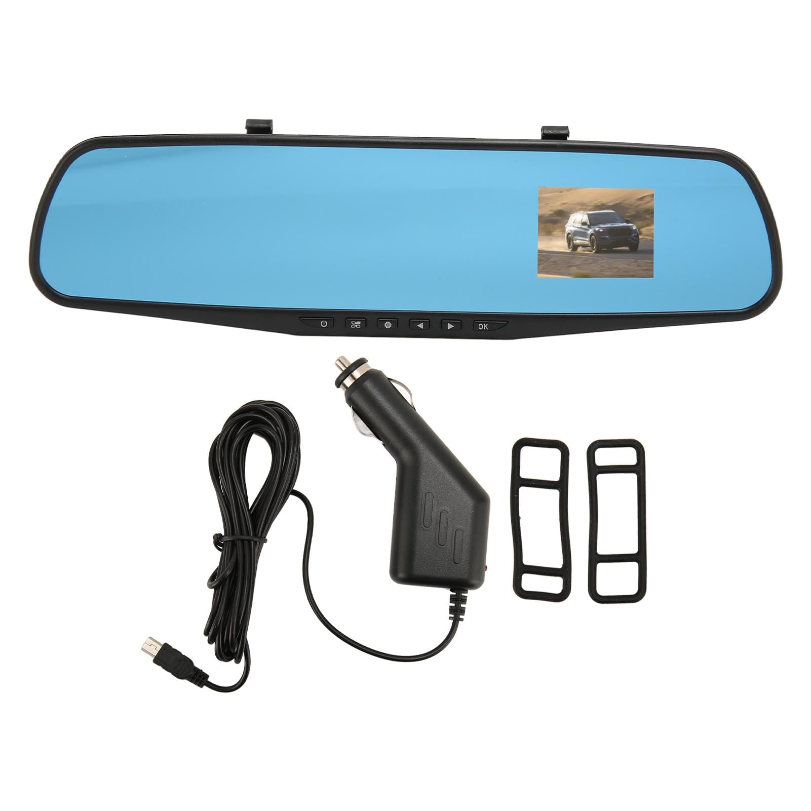 Sorandy 1080P Rear View Mirror Dash Cam with LCD