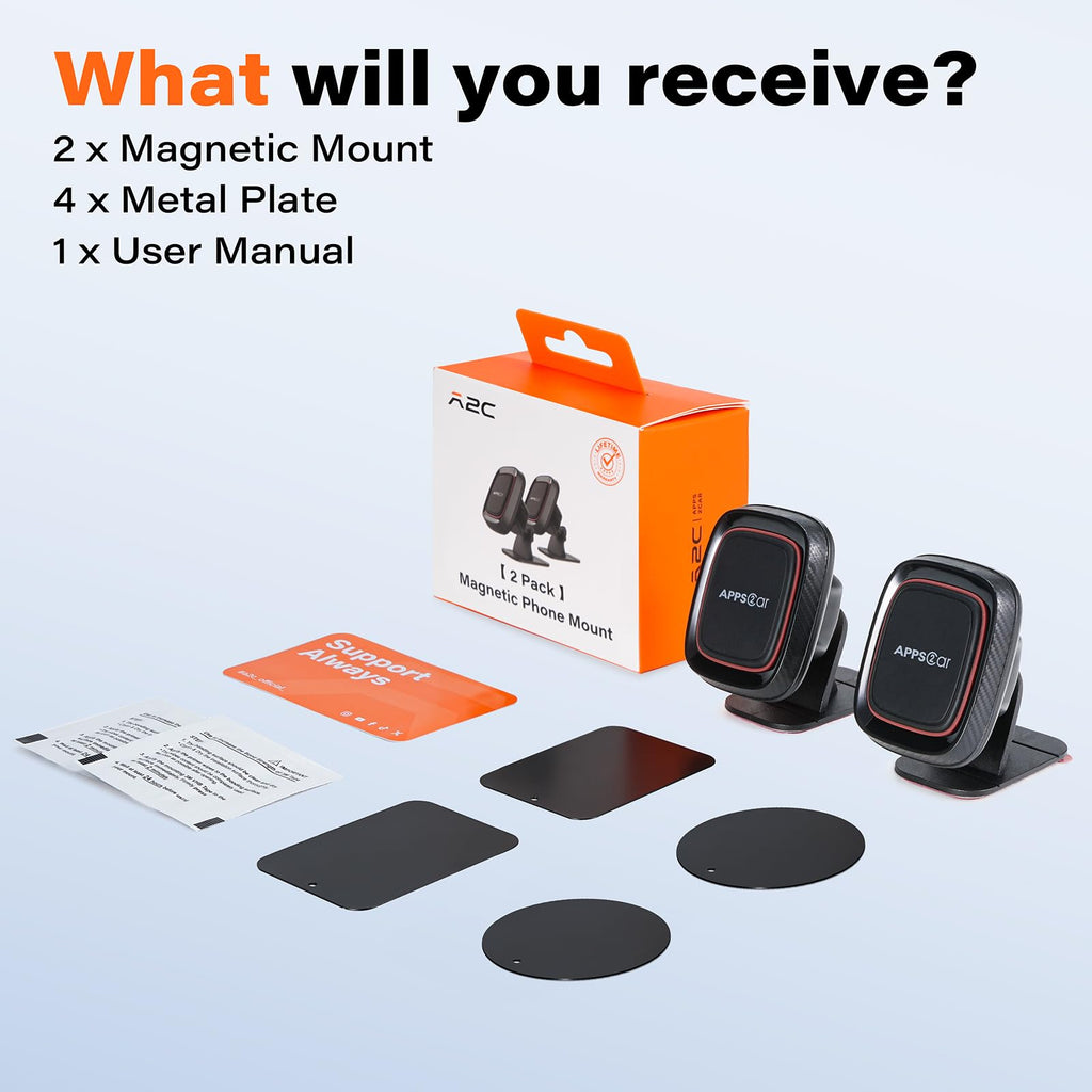 APPS2Car Magnetic Car Phone Mount for Dashboard