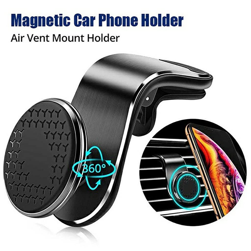 Magnetic Air Vent Phone Holder with 360° Rotation