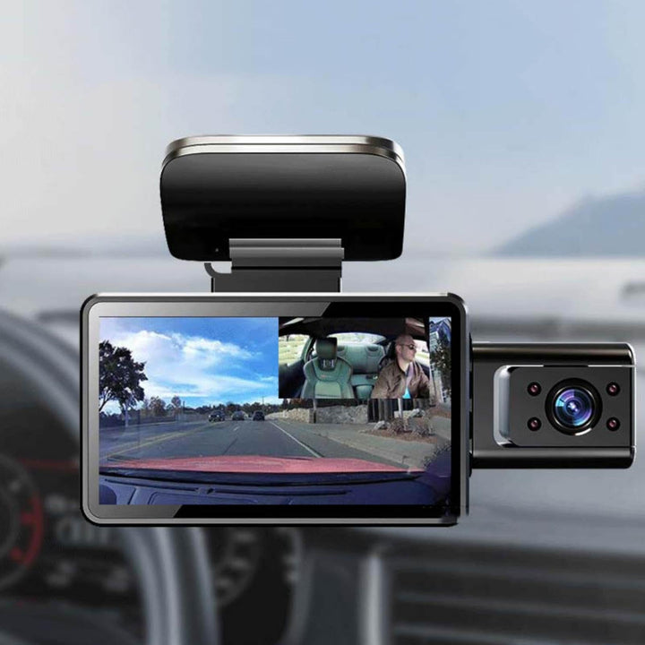 1080P Mini Front Dash Cam with 3-Inch Screen and Loop Recording