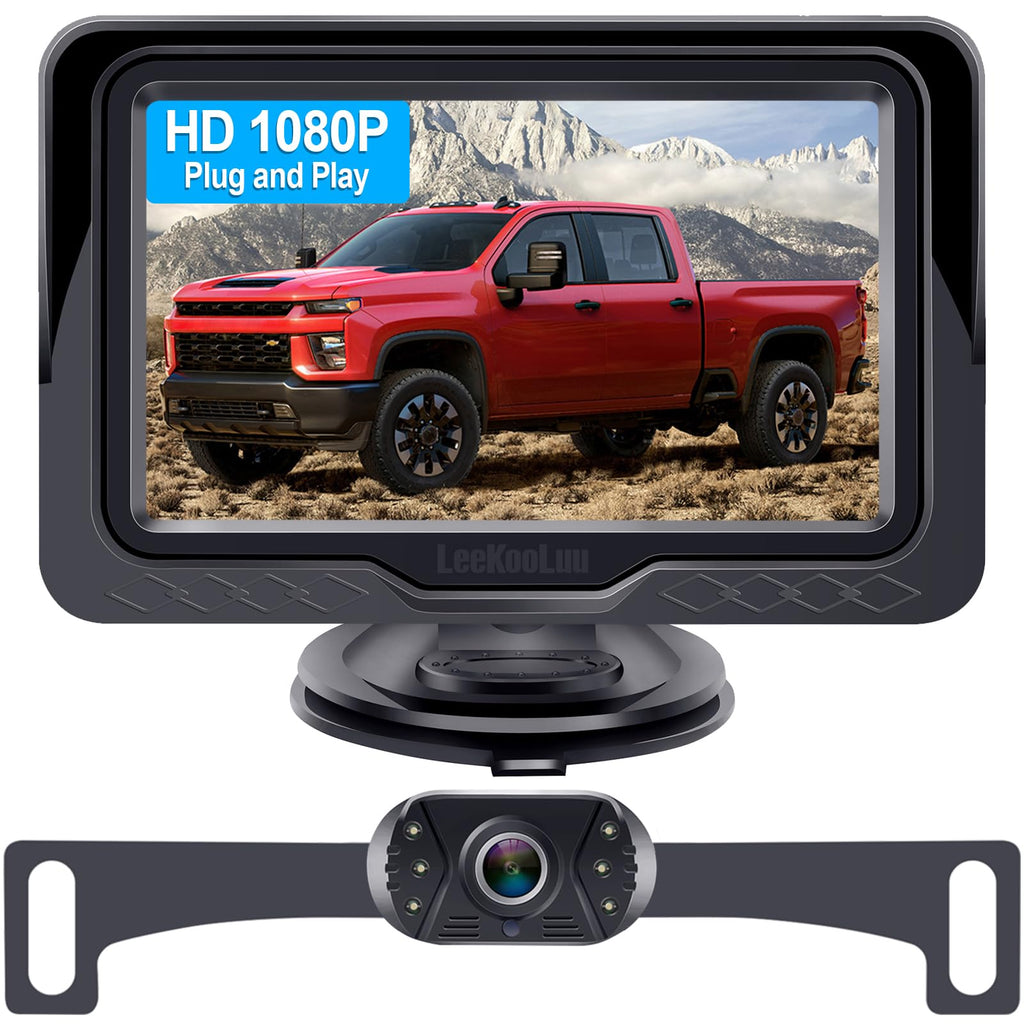 LeeKooLuu 1080P Wired Backup Camera for Cars and Trucks