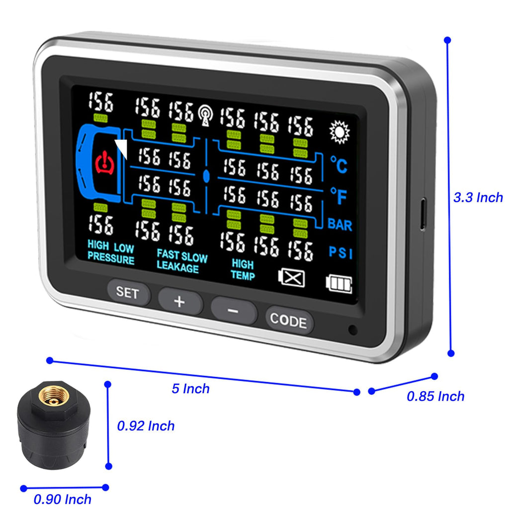 Tyona Heavy Duty Truck TPMS with 16-22 Sensors