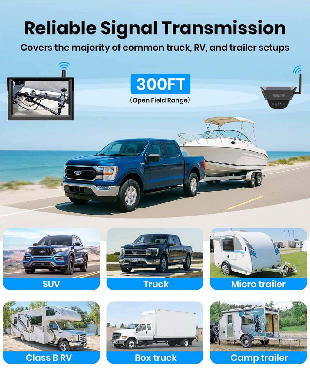 AUTO-VOX Solar 5 Magnetic Wireless Backup Camera