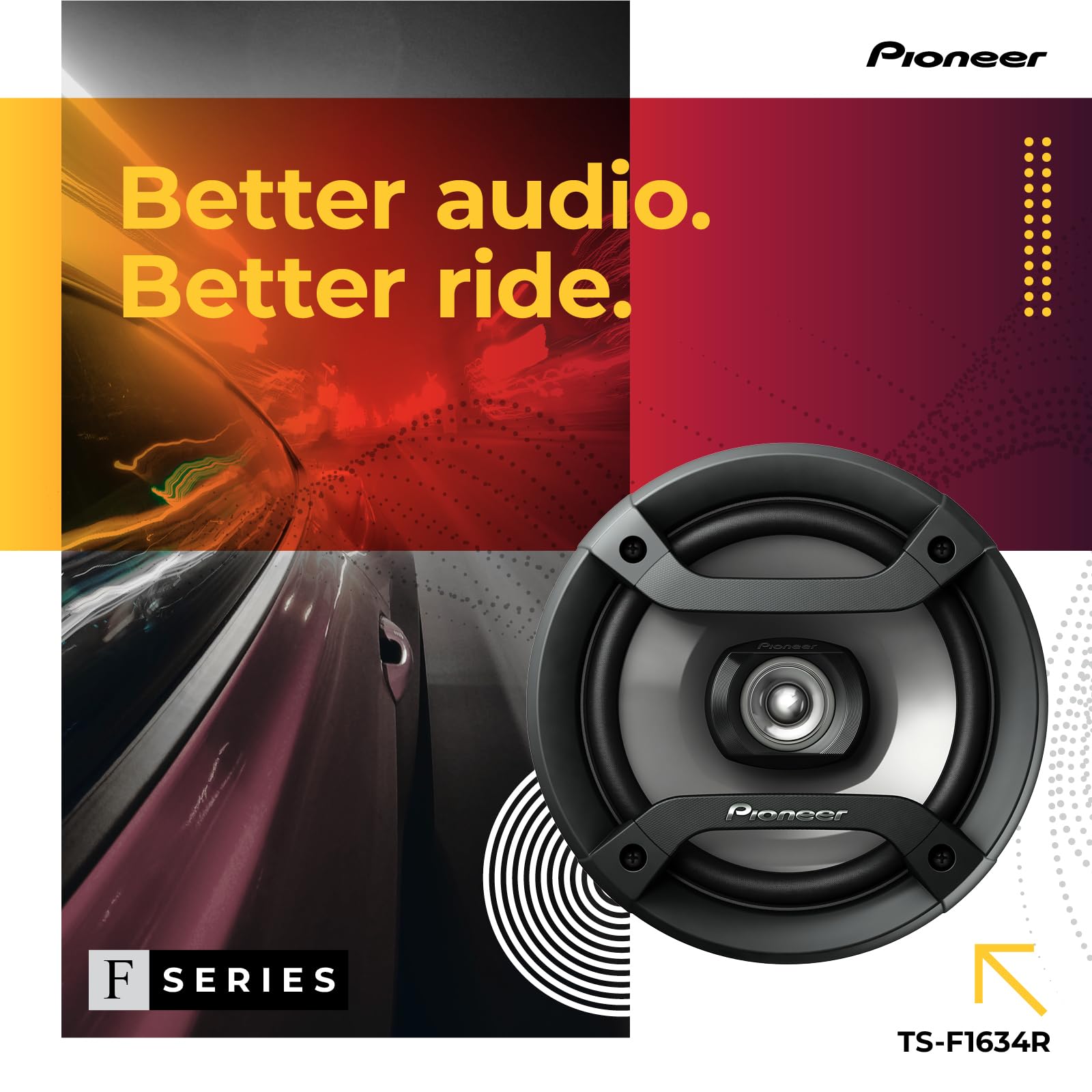 Pioneer A-Series Standard Full-Range Car Speaker Pair