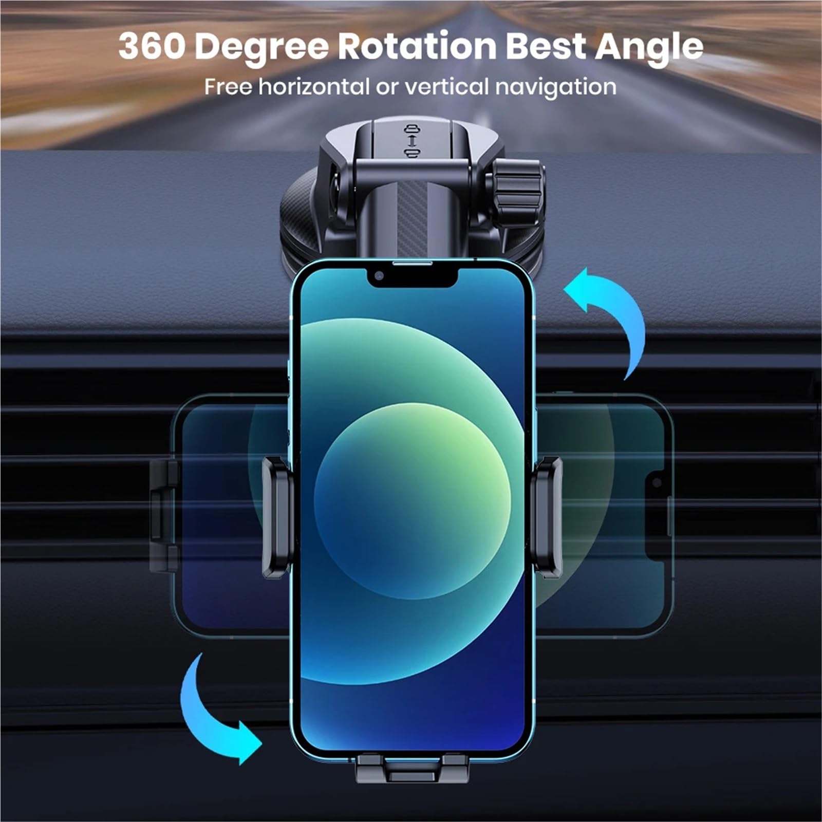 PMYYFC Universal Dashboard and Windshield Phone Mount