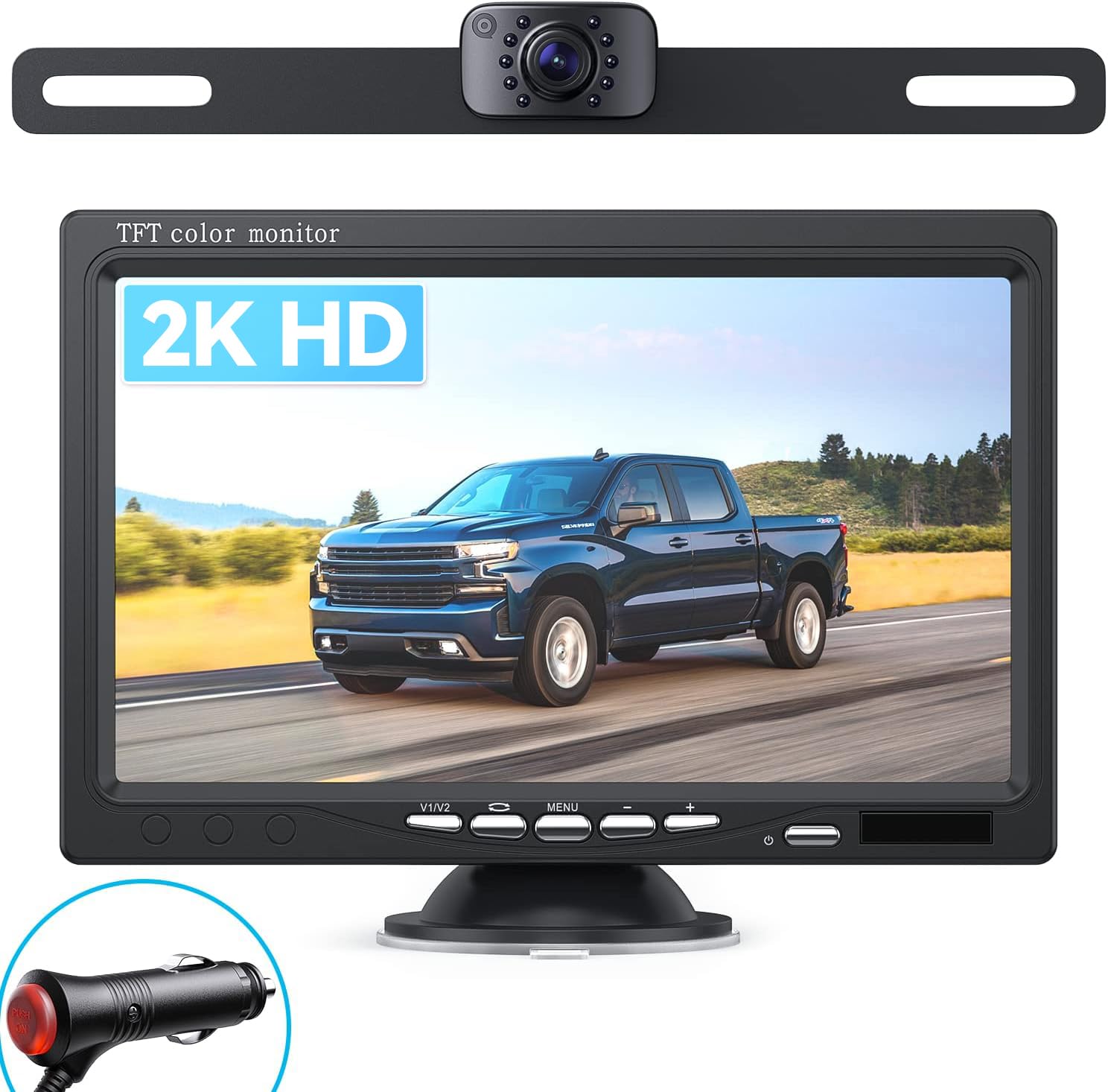 eRapta Waterproof Backup Camera Monitor Kit