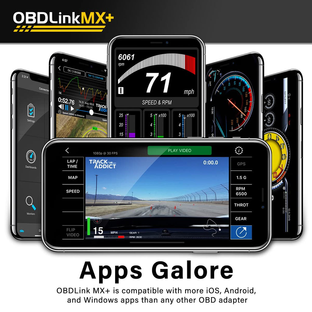 OBDLink MX+ Bluetooth OBD2 Scanner for iOS Android