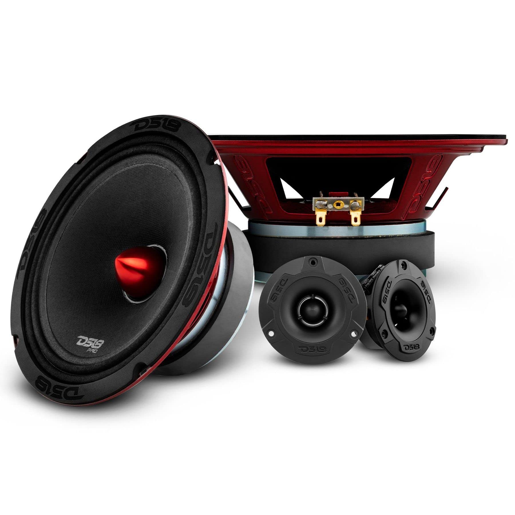 DS18 PRO-X6.4BMPK 6.5-Inch Speaker and Tweeter Package
