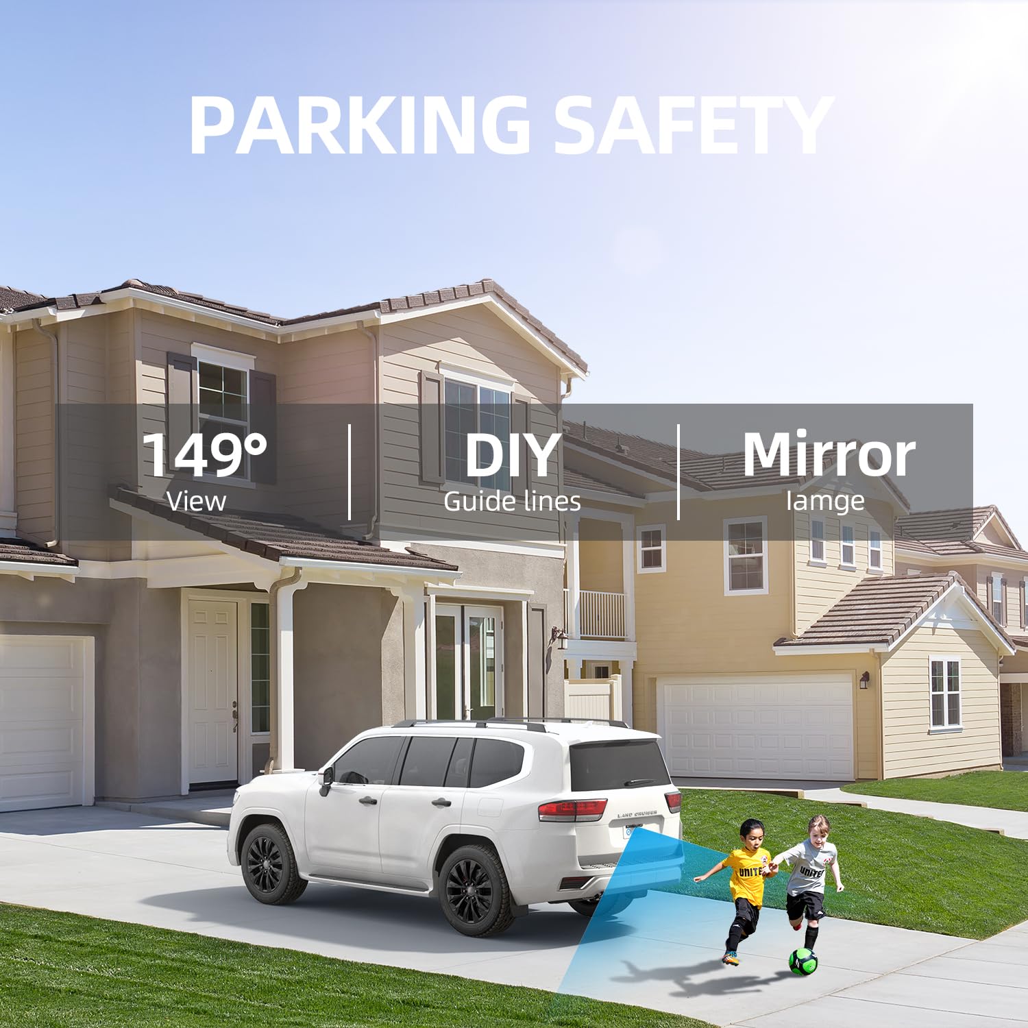 eRapta Waterproof Backup Camera Monitor Kit