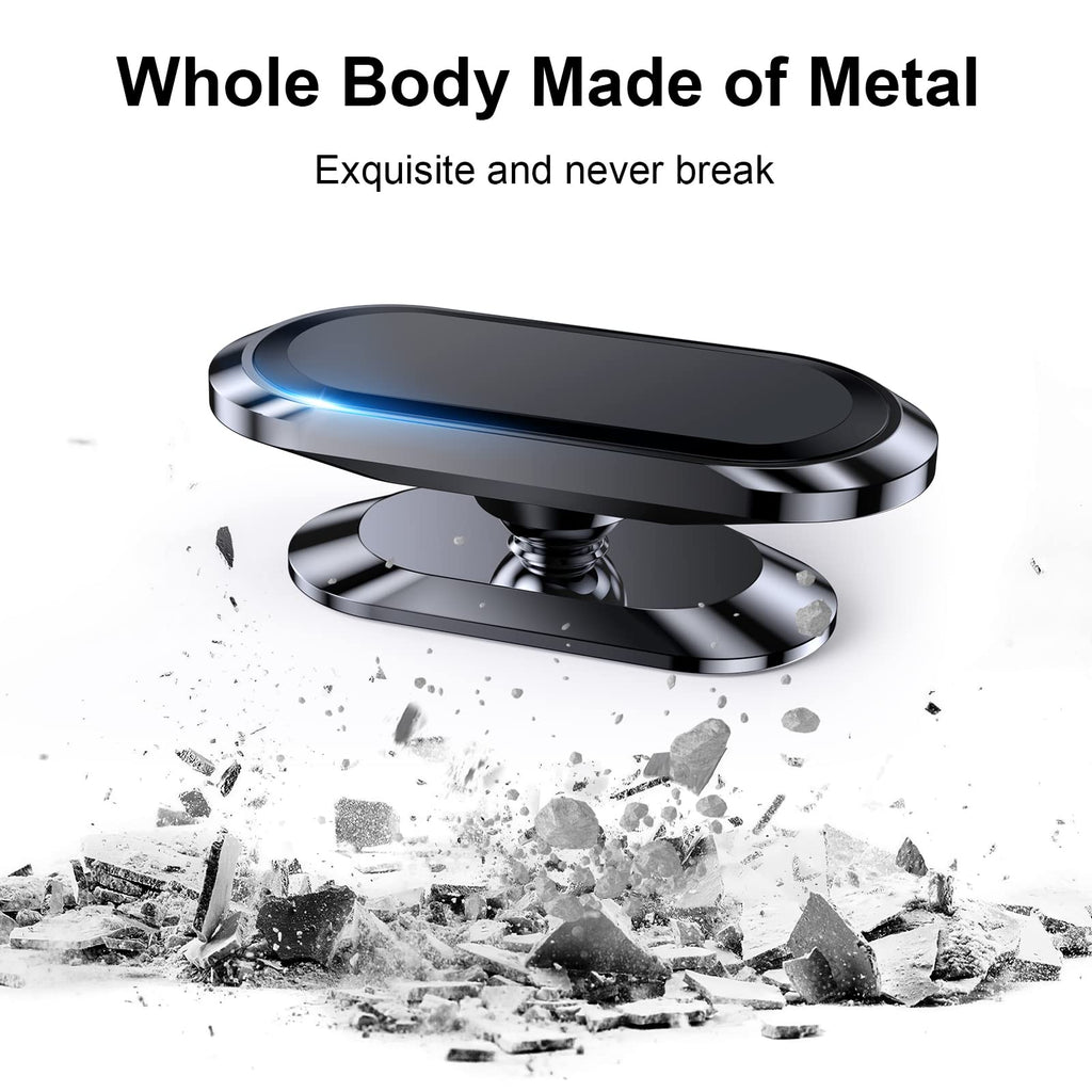 2-Pack Magnetic Dashboard Phone Mount with 360° Rotation