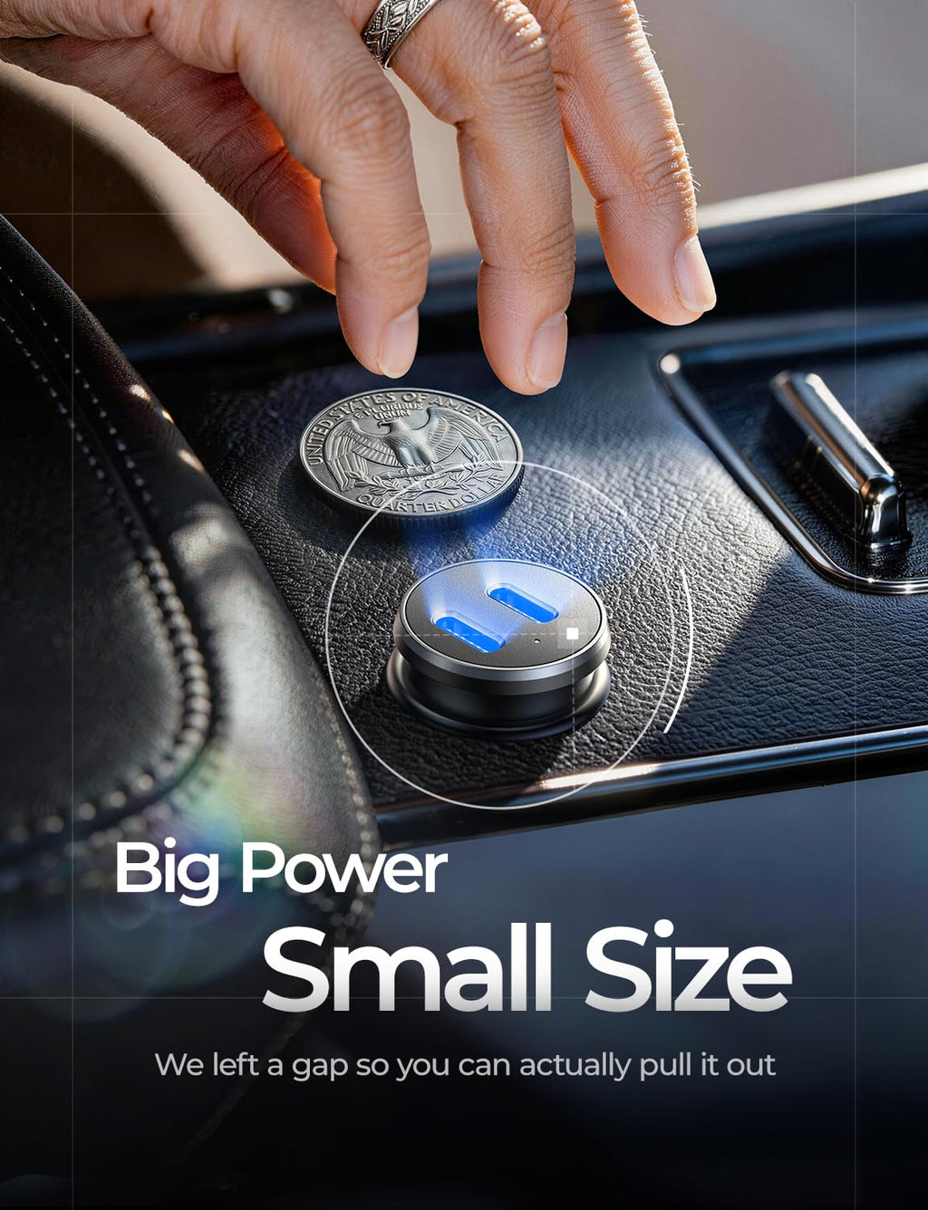LISEN 90W Dual USB-C PD Fast Car Charger Adapter