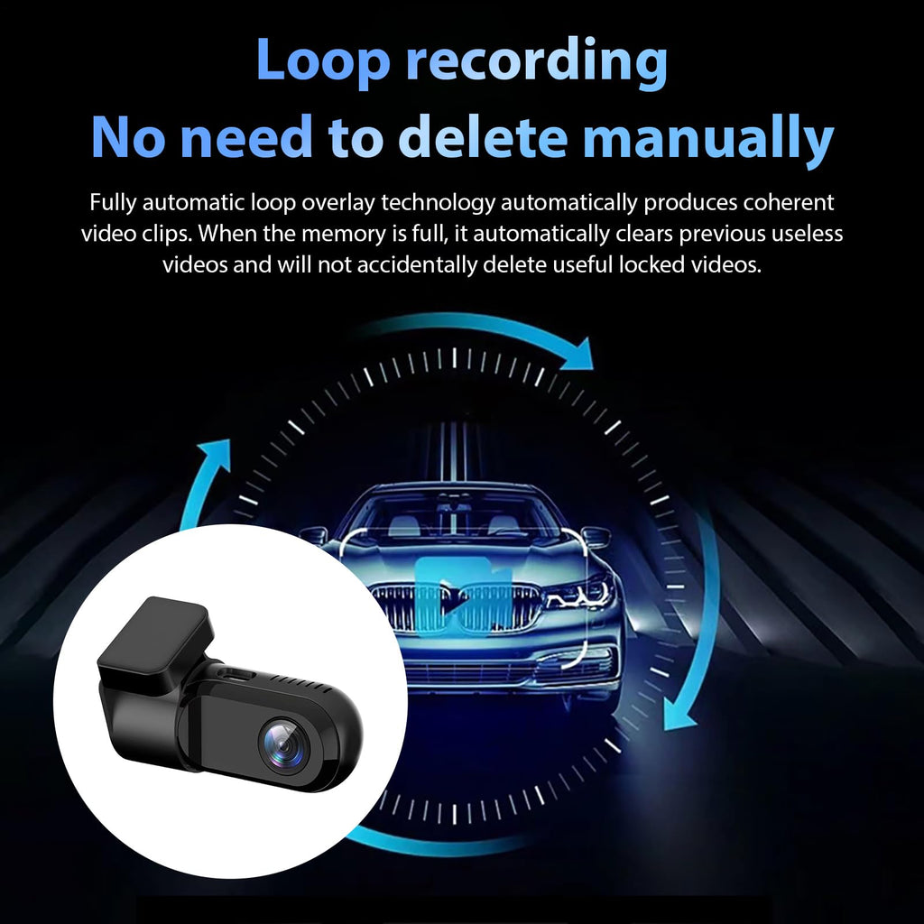 Waterproof Front Dash Cam with Night Vision Recorder