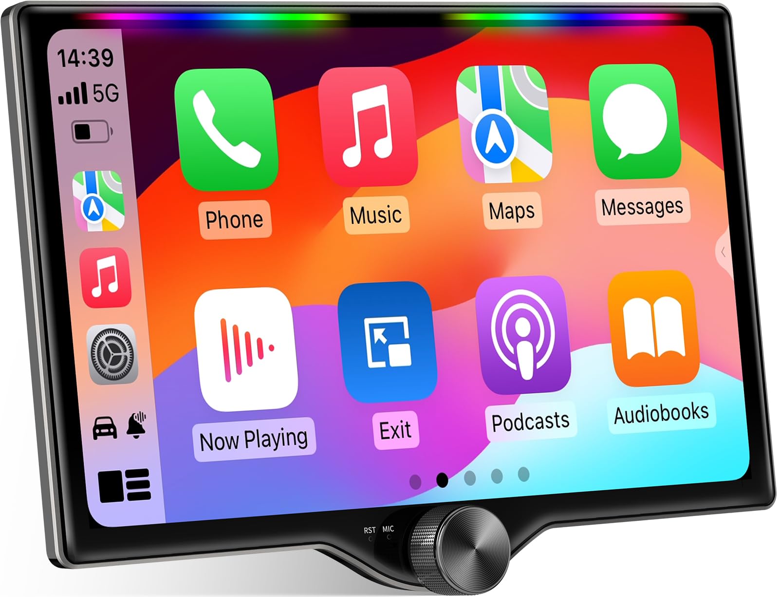 Kissound Wireless CarPlay Android Auto Stereo with Camera