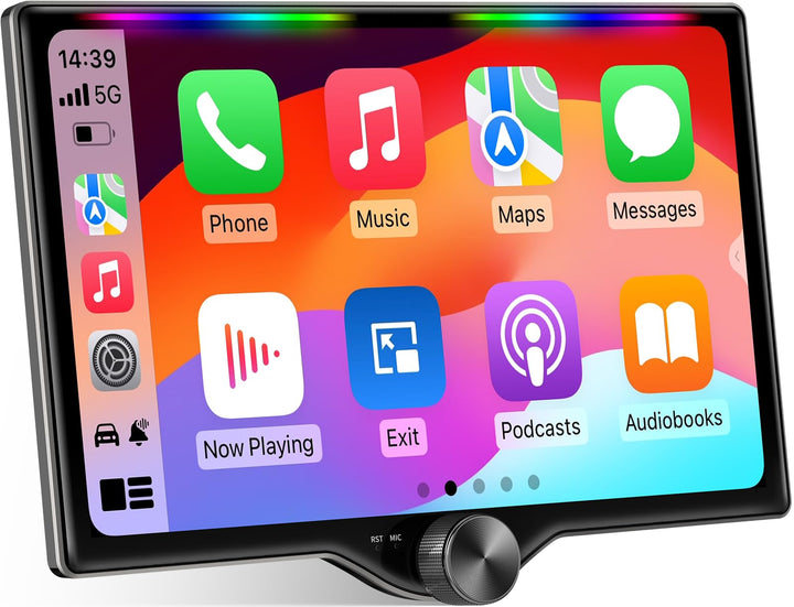 Kissound Wireless CarPlay Android Auto Stereo with Camera