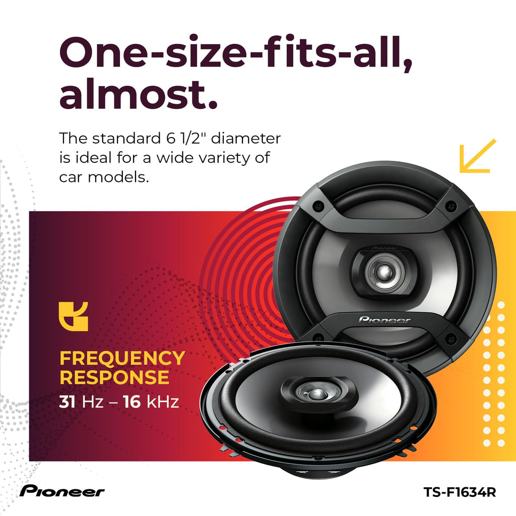 Pioneer A-Series Standard Full-Range Car Speaker Pair