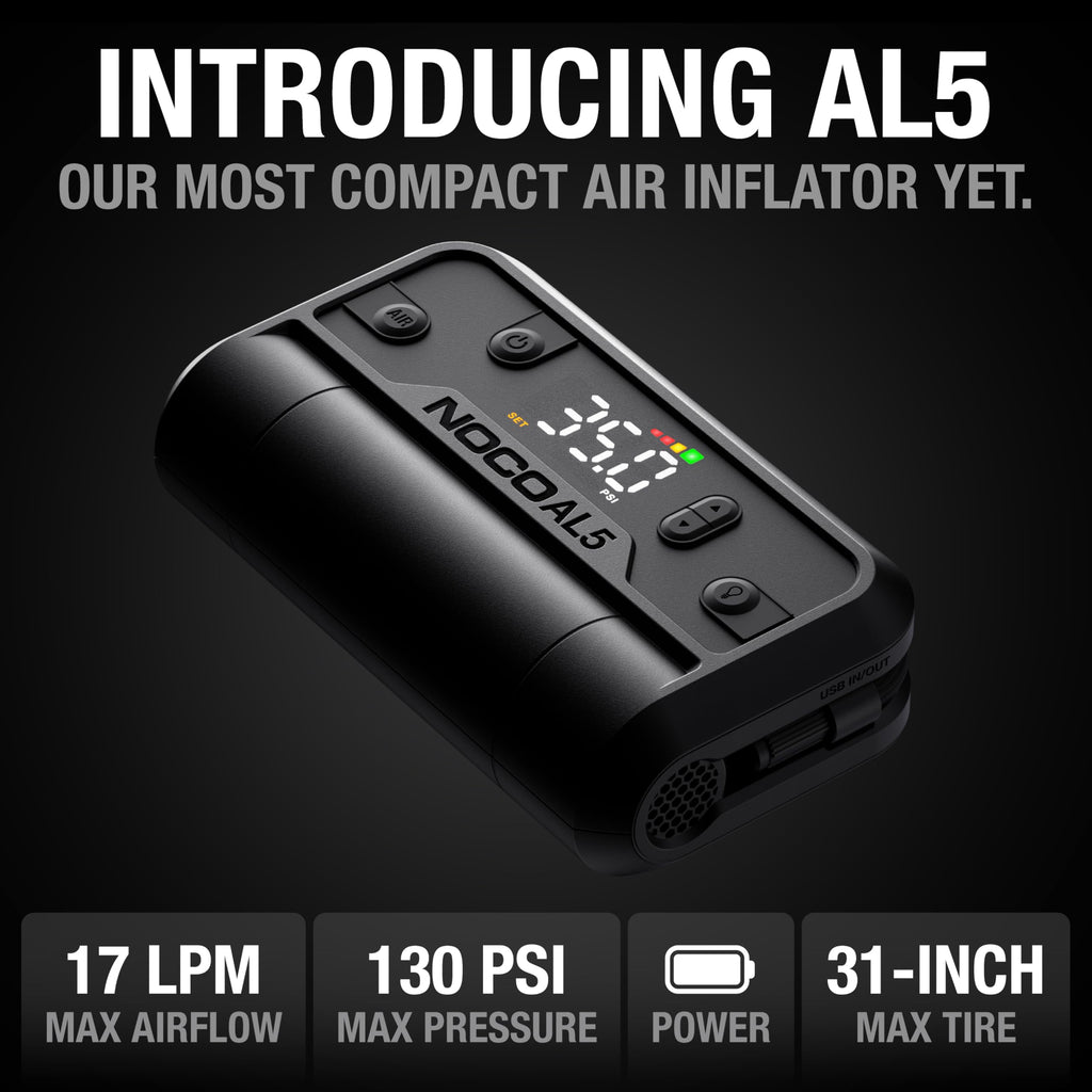 NOCO Air AL5 Cordless Tire Inflator with USB-C